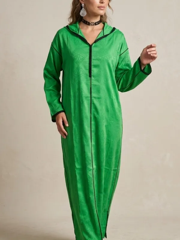 Djellaba-Vert-eclatant-Noualis