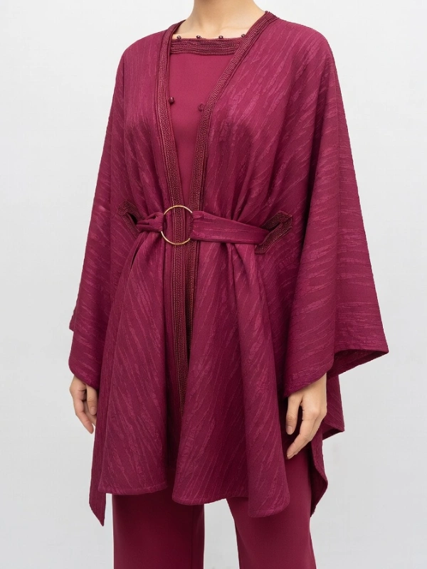 Ensemble Ligne douce bordeaux