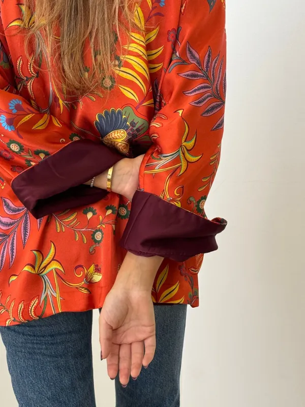 Haori-en-soie-Magenta-