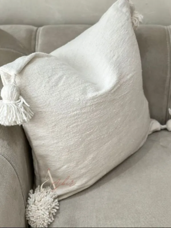 Housse De Luxe En Fausse Fourrure Et Pompons + Bouillotte - 2 L, Gris
