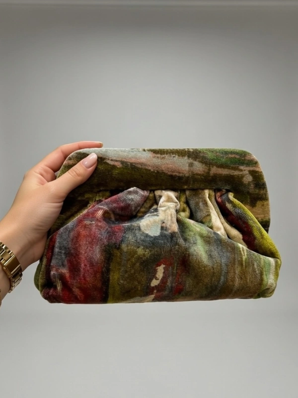 Pochette Velours Multicolore ÏRTHY Brand﻿