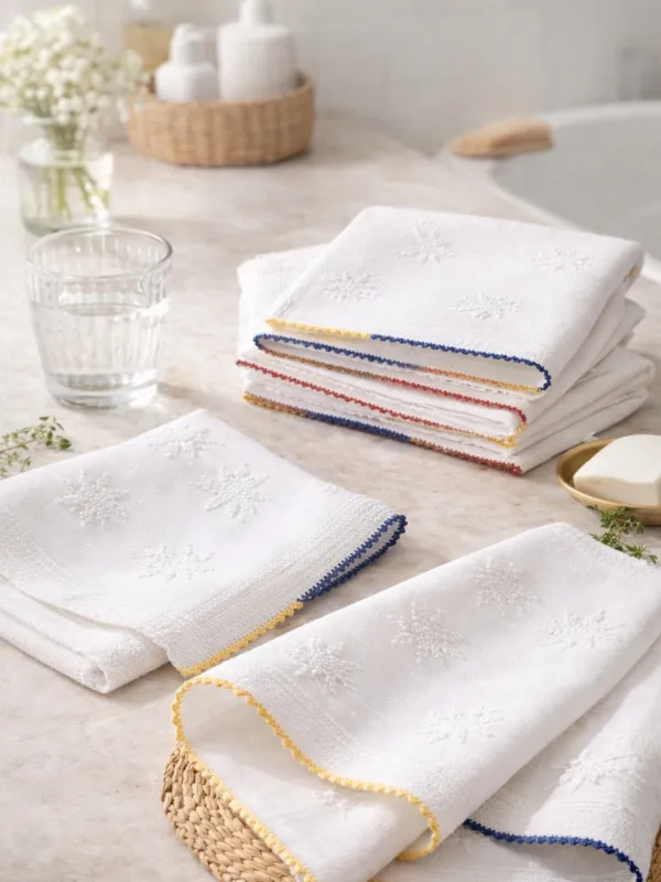 Serviette-de-bain-.-Motif-etoile-Fee-a-Tanger