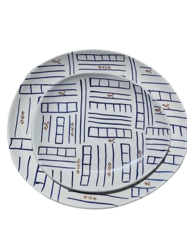 Set-de-2-Assiettes-Geometrique-Indigo-Mamatifa-