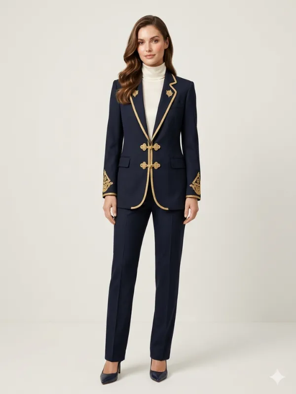 Blazer-Bleu-marine-dore-Bershmann