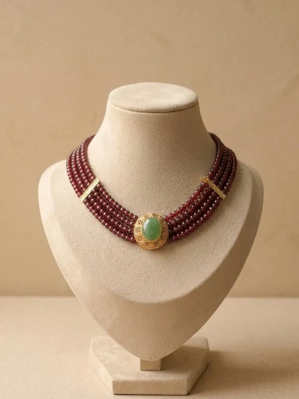 Choker-Bordeau-royal-Majesty-Jewelry