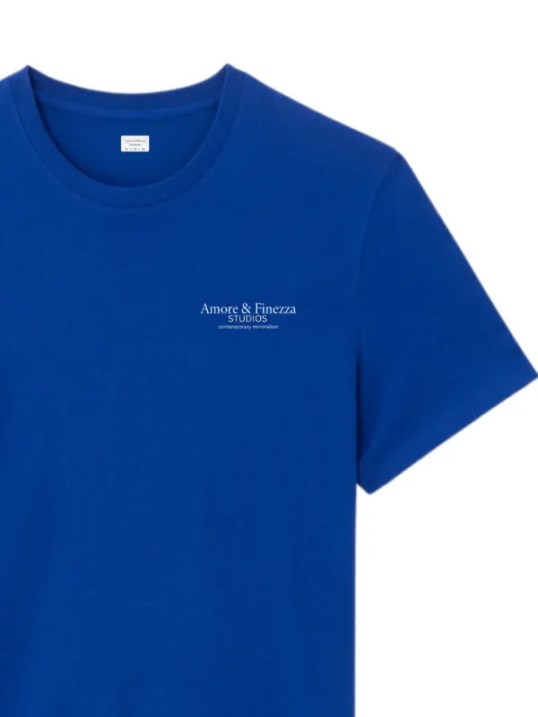 Essential-T-shirt-bleu-roi-Amore-Finezza