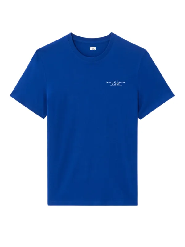 Essential-T-shirt-bleu-roi-Amore-Finezza