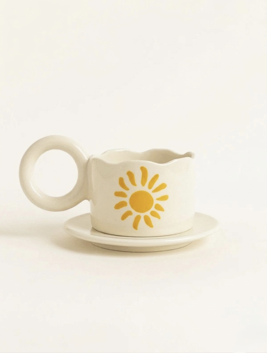 Mugs Soleil et sous-tasse – Image 4