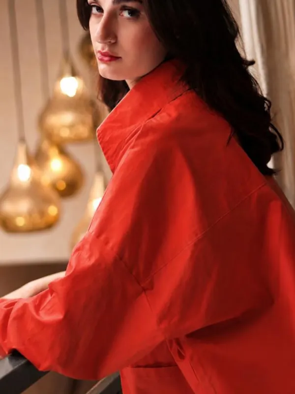 Chemise-Pur-Coton-Oversize-rouge-corail-sao-eleven