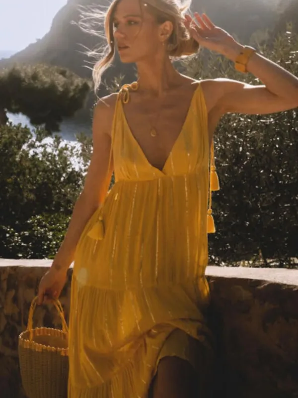 Robe-Daisy-Jaune-Bahaar-paris