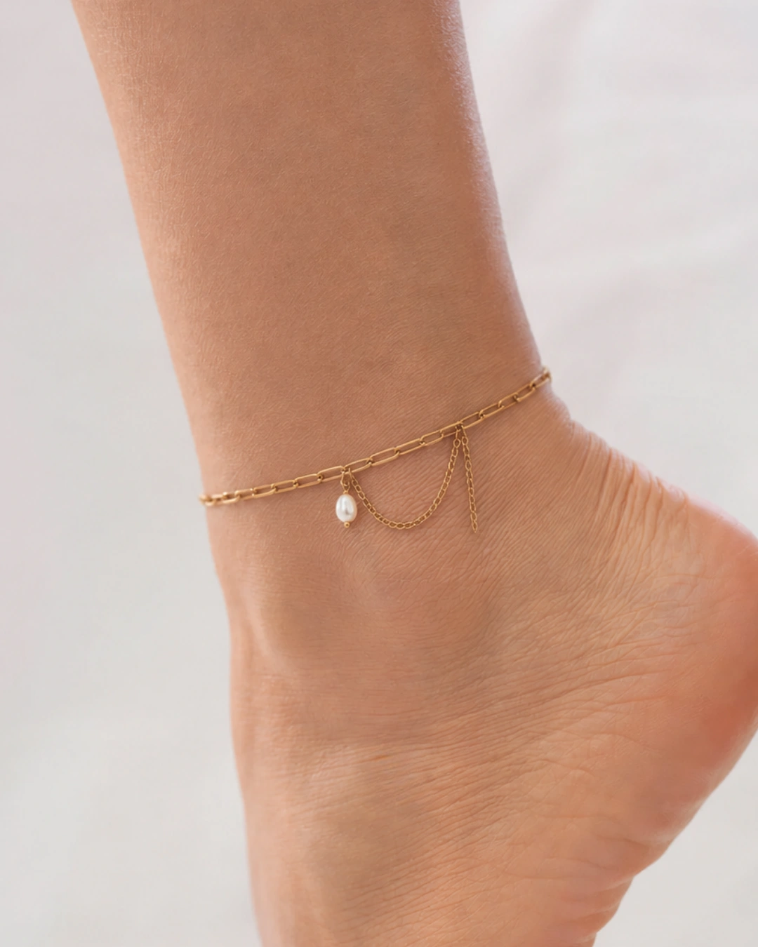 Chaine cheville perle eau douce – Image 3