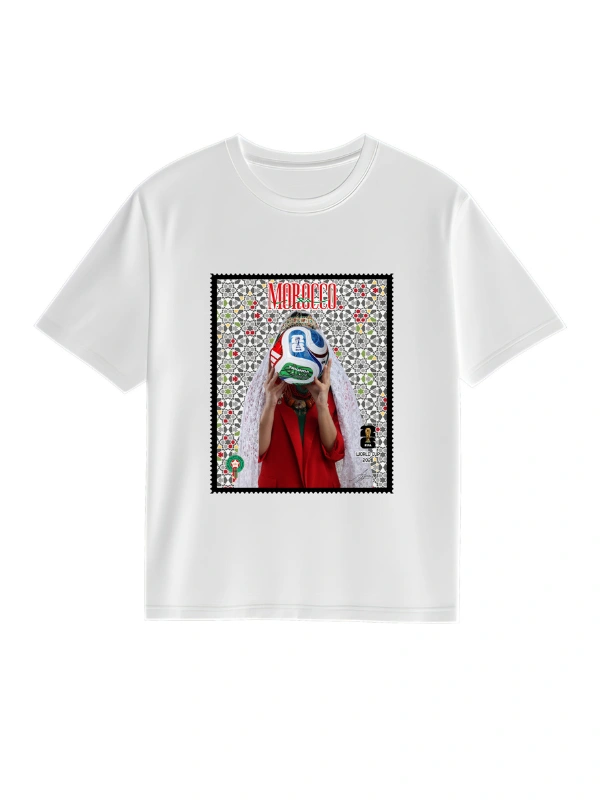 T-shirt oversize blanc world cup 26 – Image 6