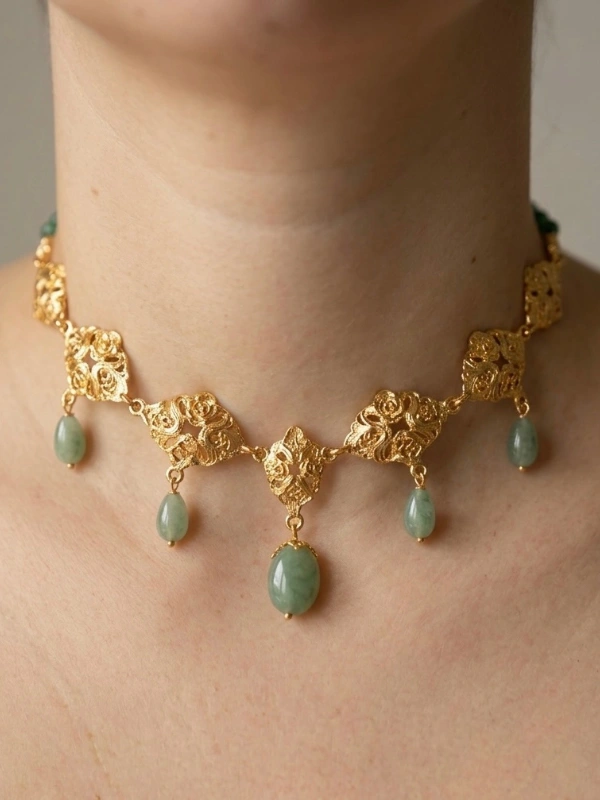 Chocker goutte de Jade