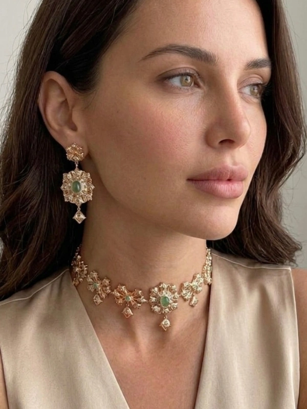 Chocker royal émeraude