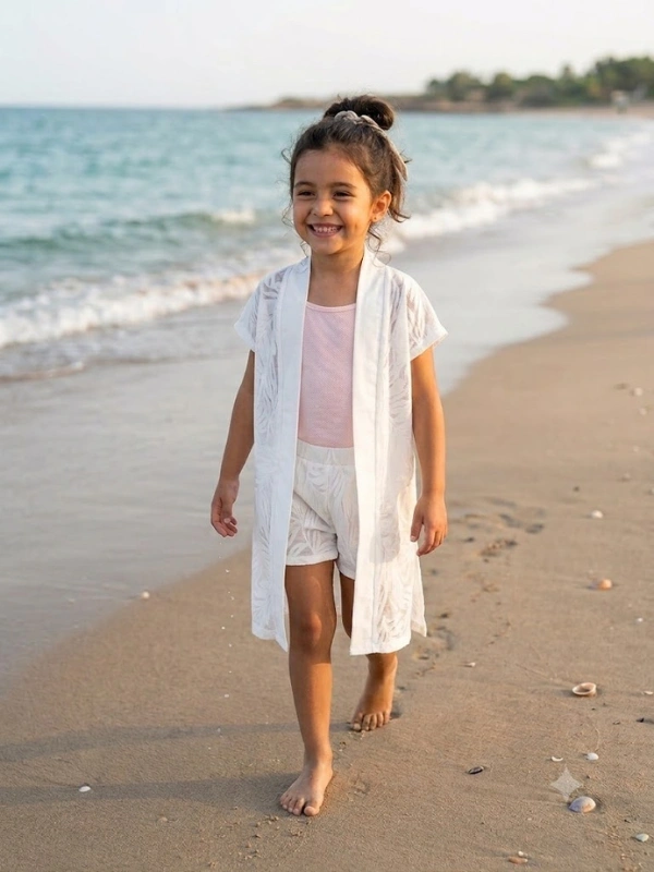 Kimono Galène Kids blanc RJ Collection IRTHY