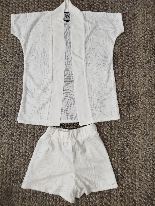 Kimono Shorty GALENE Blanc Kids – Image 5