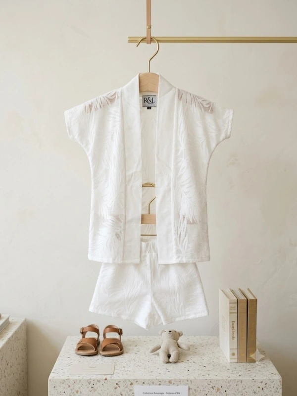 Kimono Galène Kids blanc RJ Collection IRTHY