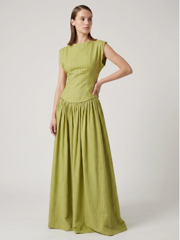 Pistachio Robe MALIKA