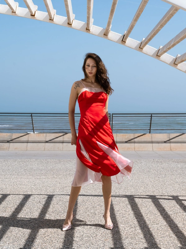 Robe MAREA - Rouge – Image 3