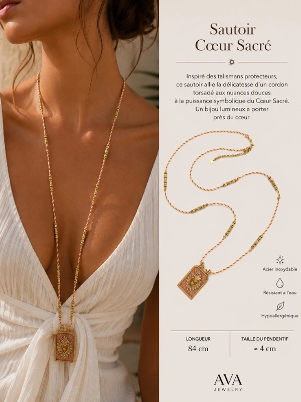Sautoir Talisman – Cœur – Image 3