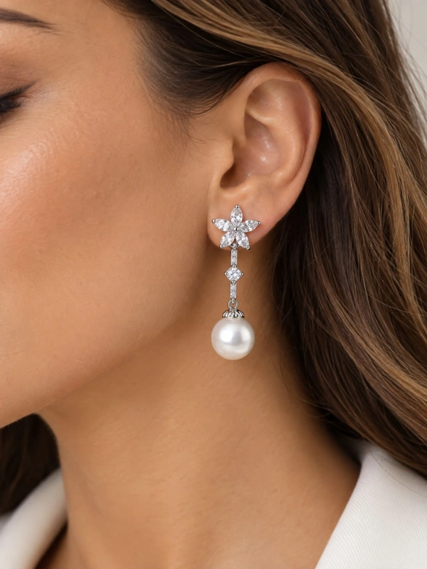 Boucles d’oreilles Étoile de Perle