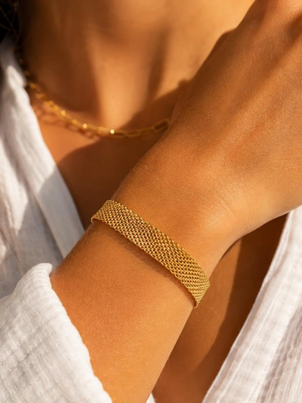 Bracelet maille mat