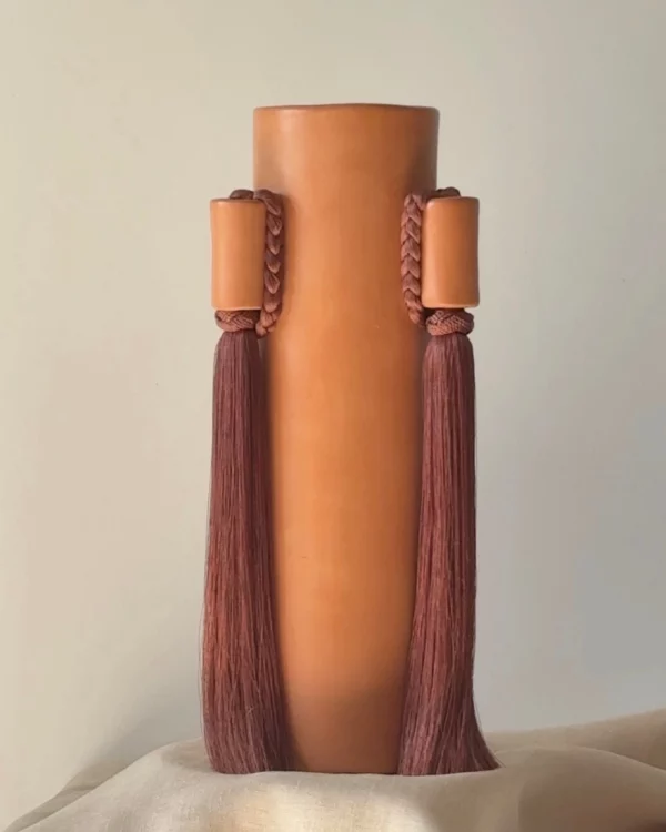 Choucha Vase - Waxed orange