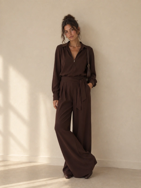 pantalon AVA Chocolat – Image 3