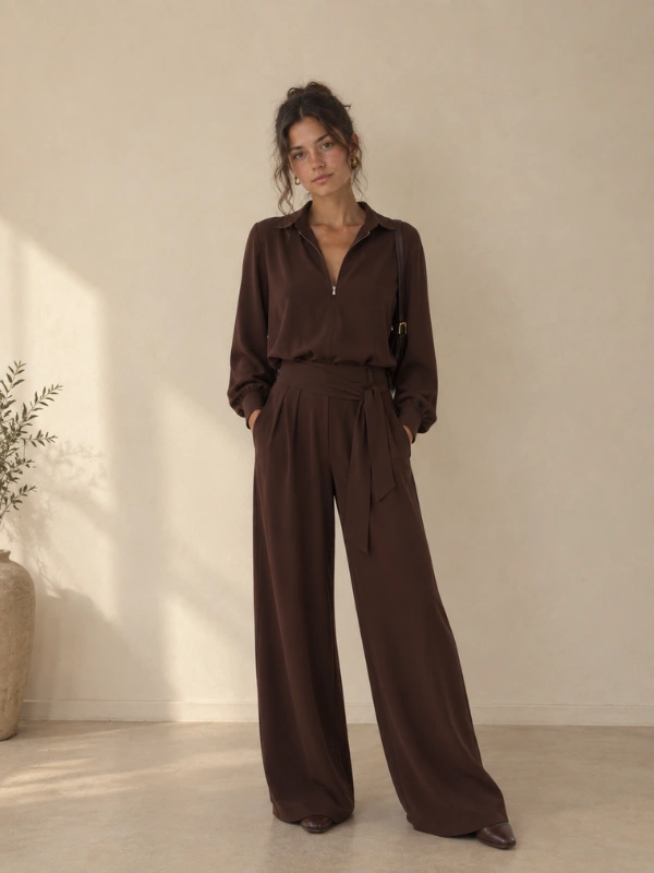pantalon AVA Chocolat