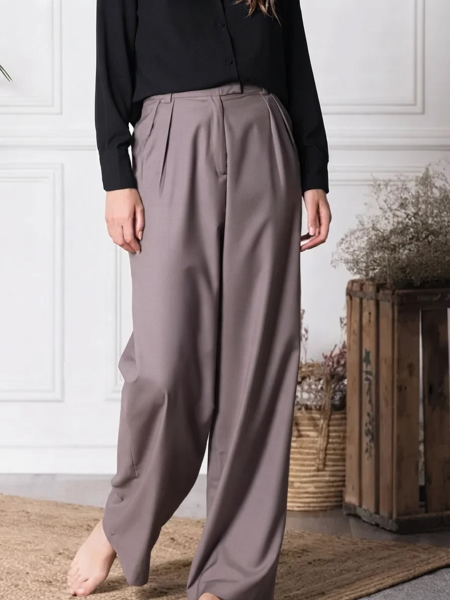 Aksel le pantalon intemporel- Taupe