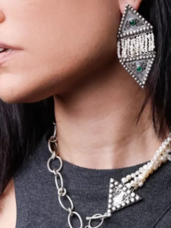 Boucles d’oreilles Jade Rain Pearl