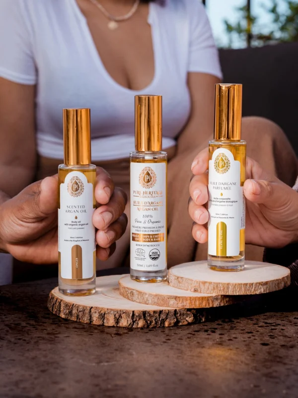 Coffret Beauté Rose – Huile d’Argan & Huile Parfumée – Image 4