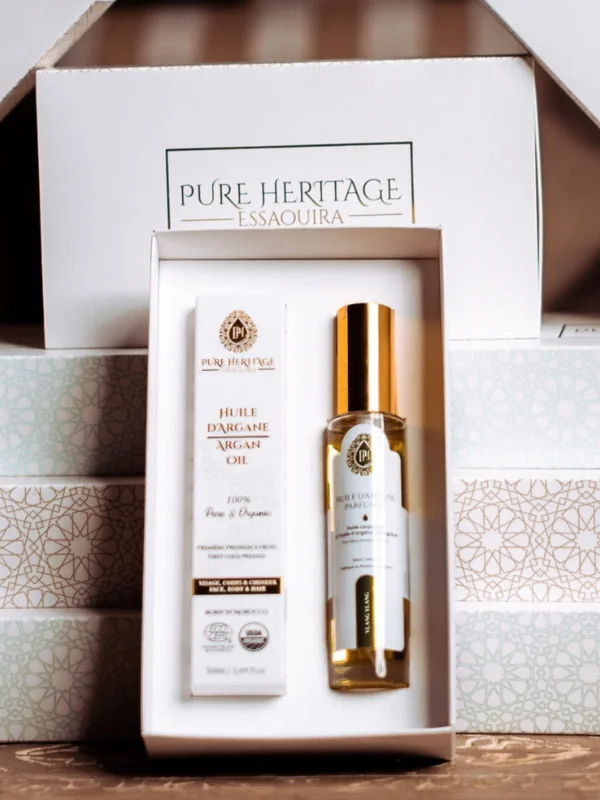 Coffret Beauté Rose – Huile d’Argan & Huile Parfumée