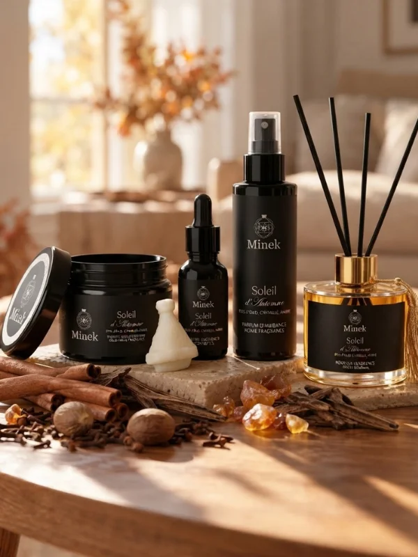 Coffret Signature Soleil d'Automne (Cannelle, Ambre, Bois d'oud) – Image 2