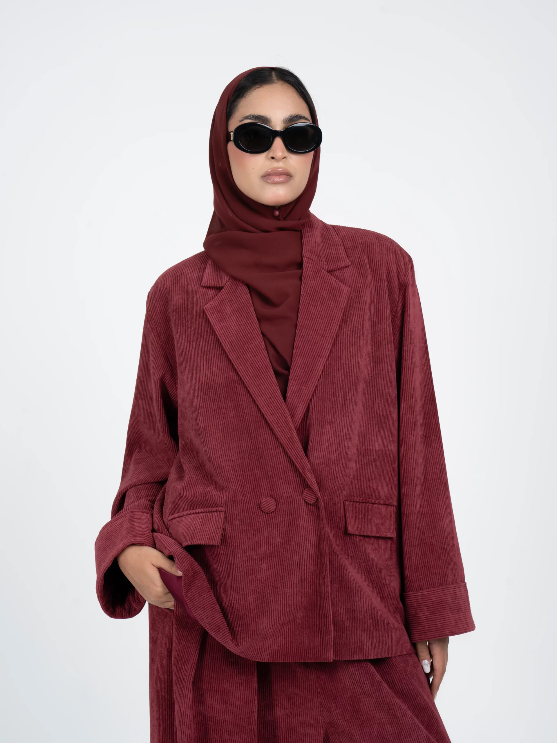 LINEA Set Burgundy velours – Image 2