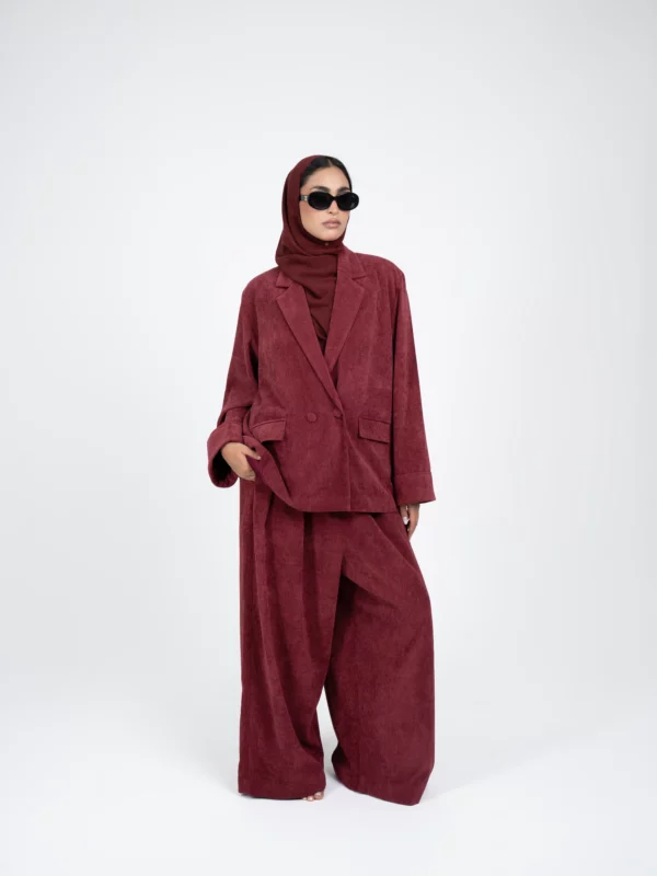 LINEA Set Burgundy velours