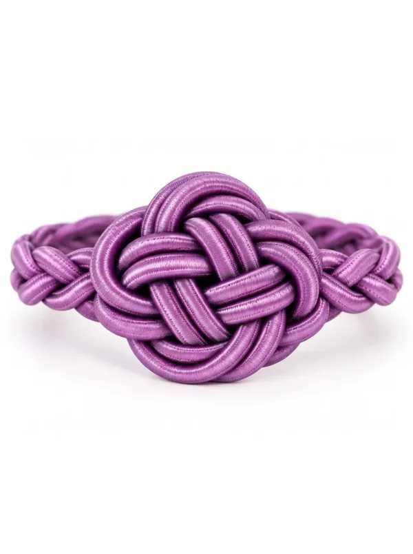 Lot de Six rond de serviettes couleur lilas