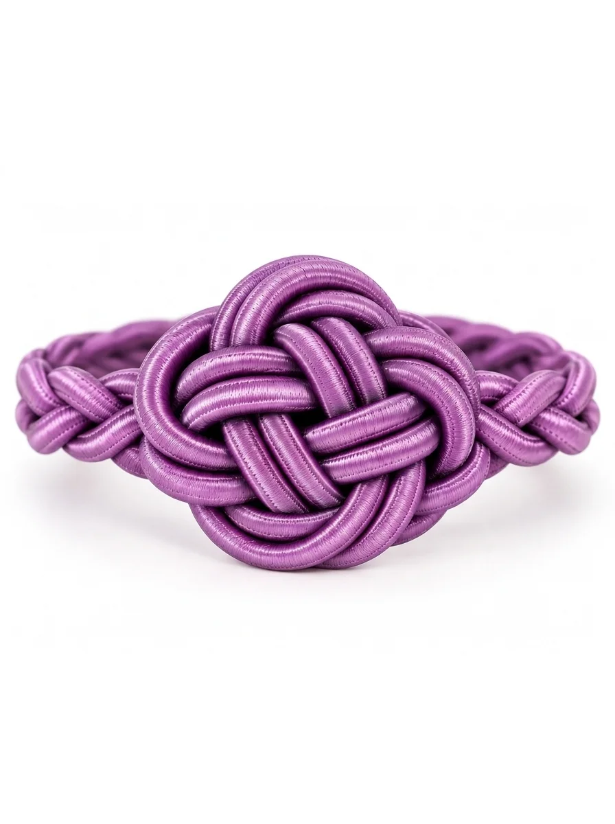 Lot de Six rond de serviettes couleur lilas