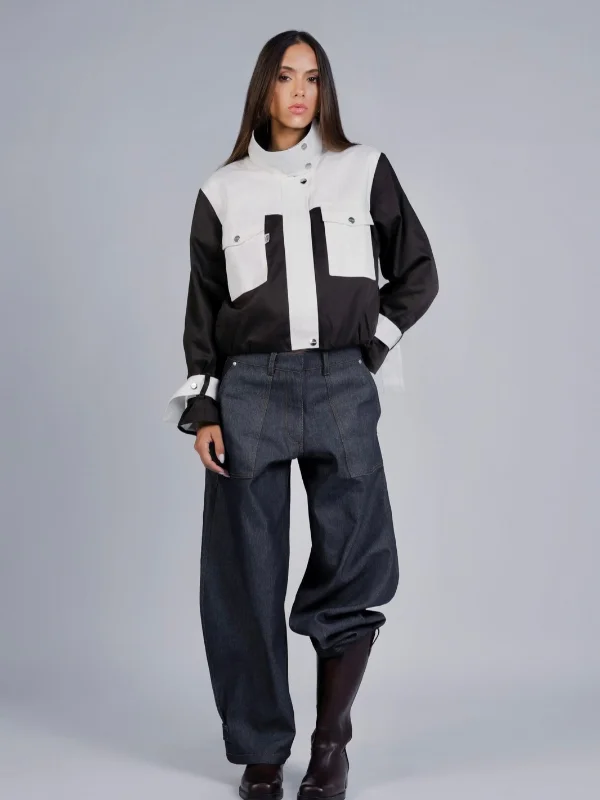 Pantalon en jean ballon bleu - Léon – Image 5