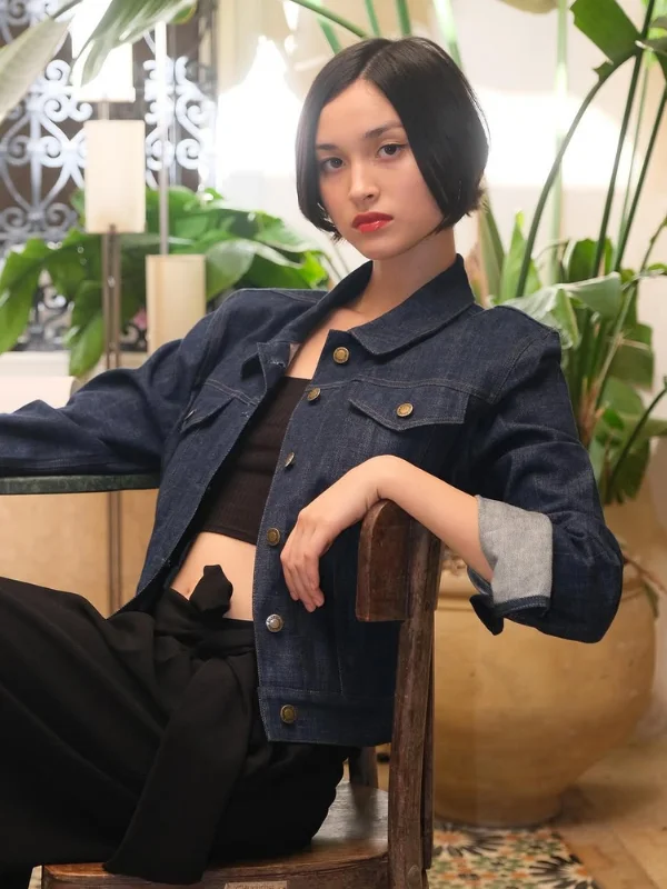 Veste Mila Denim Courte